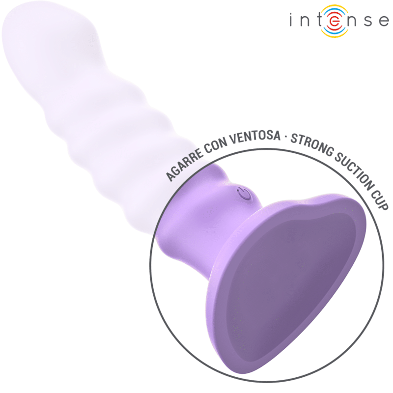 Intense - Brenda Vibrador Tamanho M Design Espiral 10 Vibrações Roxo Controle Remoto - Image 4
