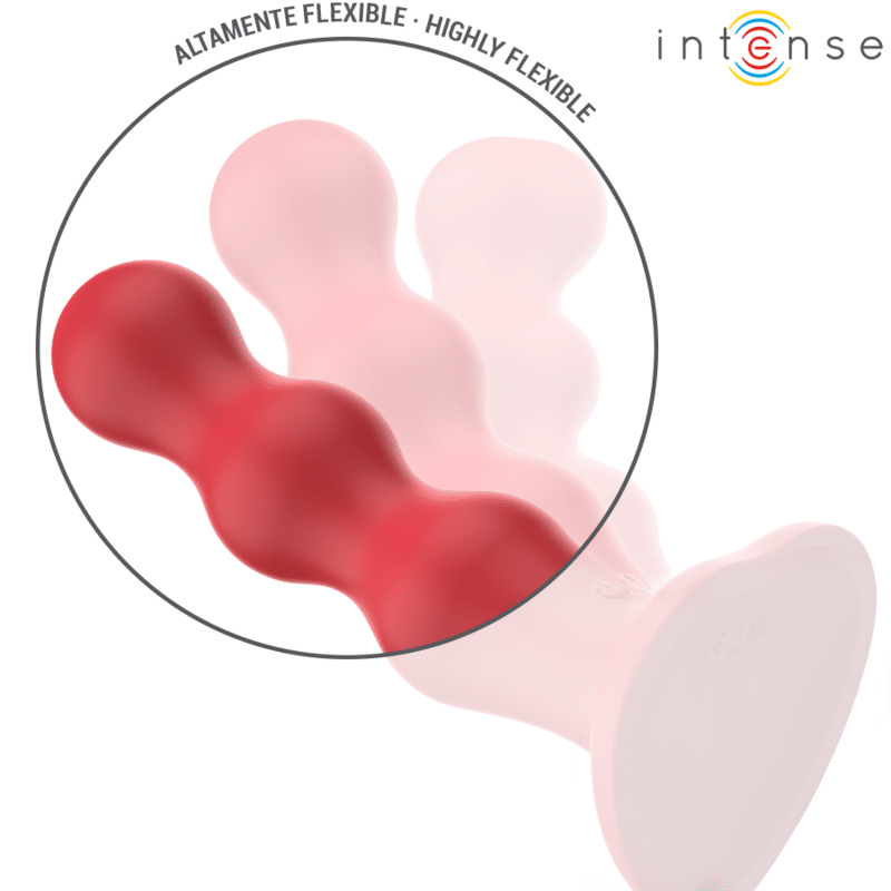 Intense - Cody Vibrador Com Ventosa Vermelho Controle Remoto - Image 4