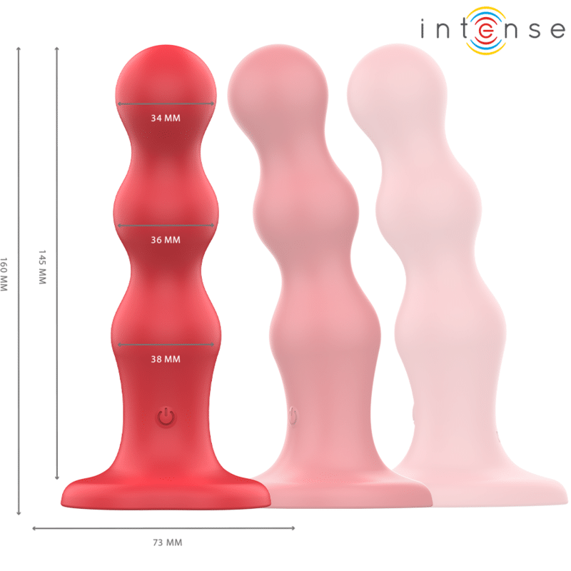 Intense - Cody Vibrador Com Ventosa Vermelho Controle Remoto - Image 2