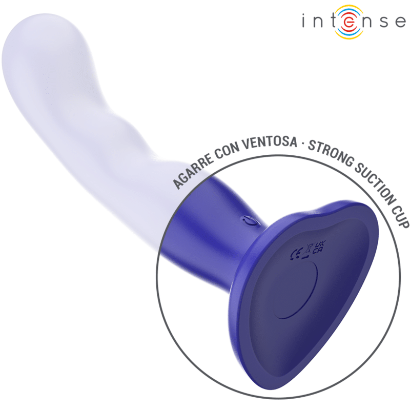 Intense - Shorty Vibrador Com Ventosa Azul Controle Remoto - Image 5