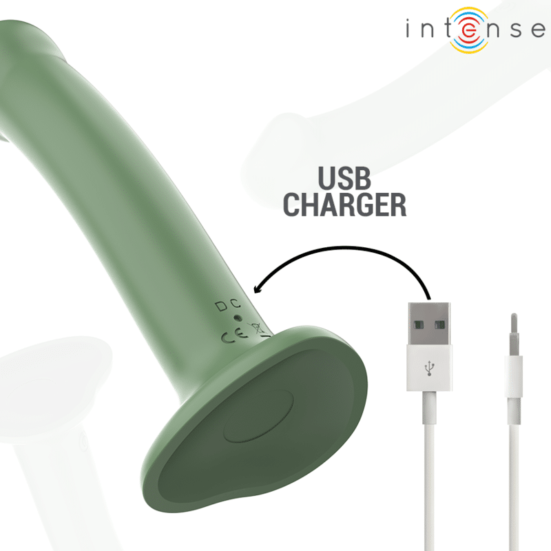 Intense - Becca Vibrador Com Ventosa 10 Vibrações Verde Controle Remoto - Image 6