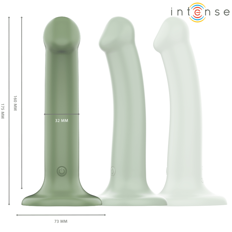 Intense - Becca Vibrador Com Ventosa 10 Vibrações Verde Controle Remoto - Image 2