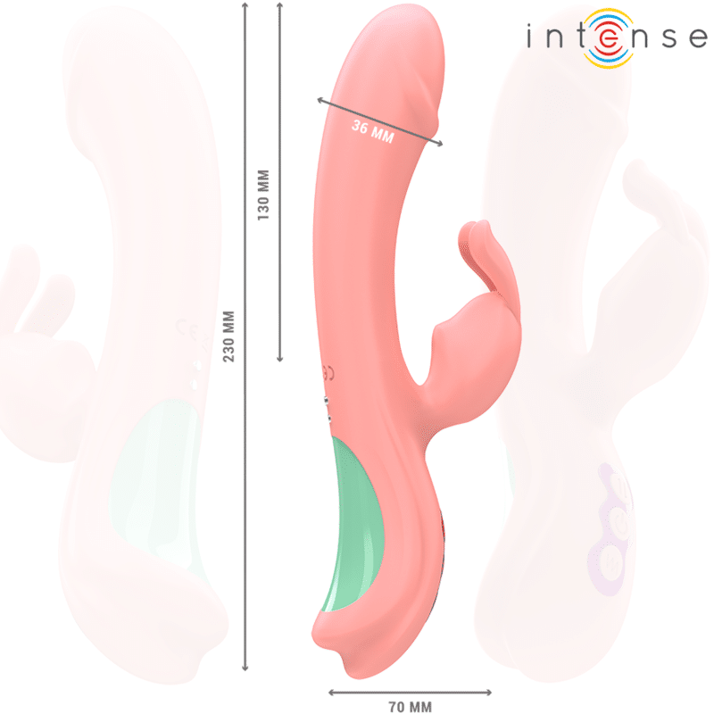 Intense - Rachel Rabbit Vibrador 5 Vibrações Rosa - Image 6