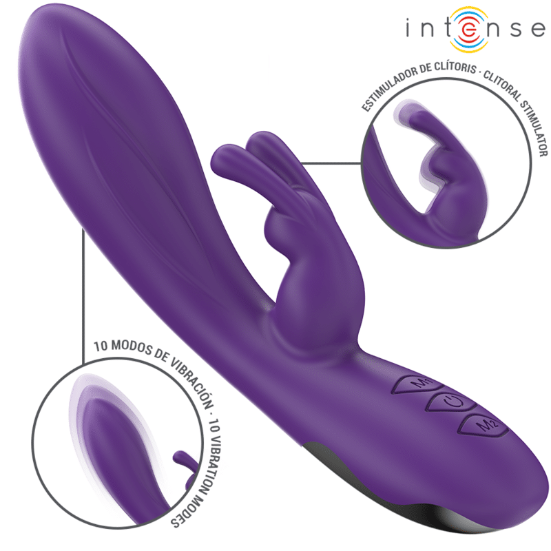 Intense - Randall Rabbit Vibrador 10 Vibrações Roxo