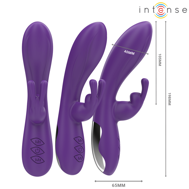 Intense - Randall Rabbit Vibrador 10 Vibrações Roxo - Image 2