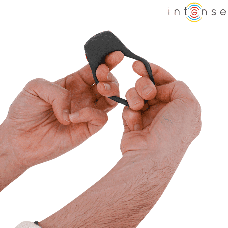 Intense - Clover Vibrador Anel Penis 10 Vibrações Preto - Image 2