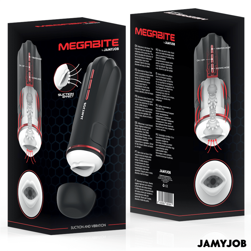 Jamyjob - Masturbador Bocal Automático Megabite 5 Modos De Sucção E Vibração - Image 8