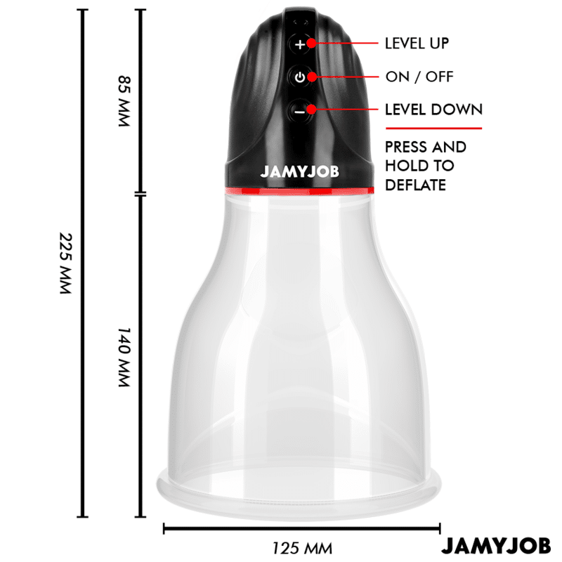 Jamyjob - Xpand Lite Bomba De Teste Automática 3 Níveis De Sucção Cinza - Image 4