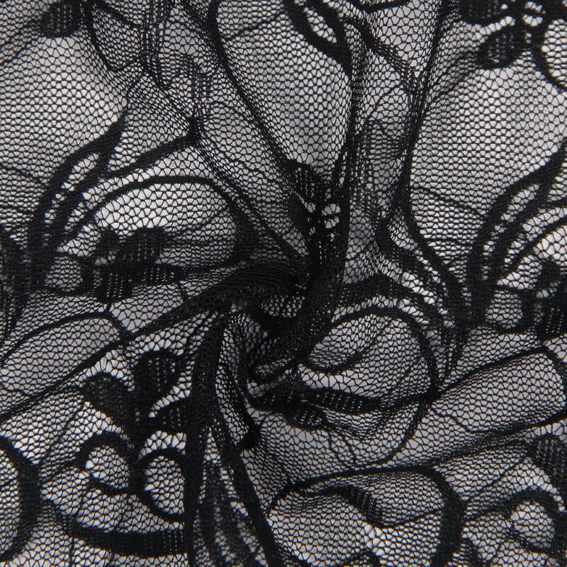 Subblime - 954185 Babydoll De Renda Com Alças Ajustáveis Preto S/M - Image 9