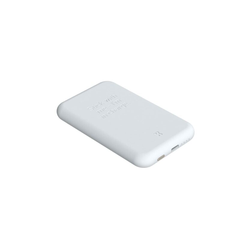 Power Bank com Carregador sem Fios Kreafunk Cinzento 5000 mAh - Image 4