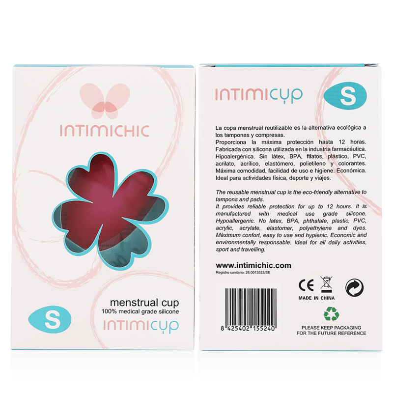 INTIMICHIC - COPO MENSTRUAL GRAU MÉDICO SILICONE - TAMANHO S - Image 2