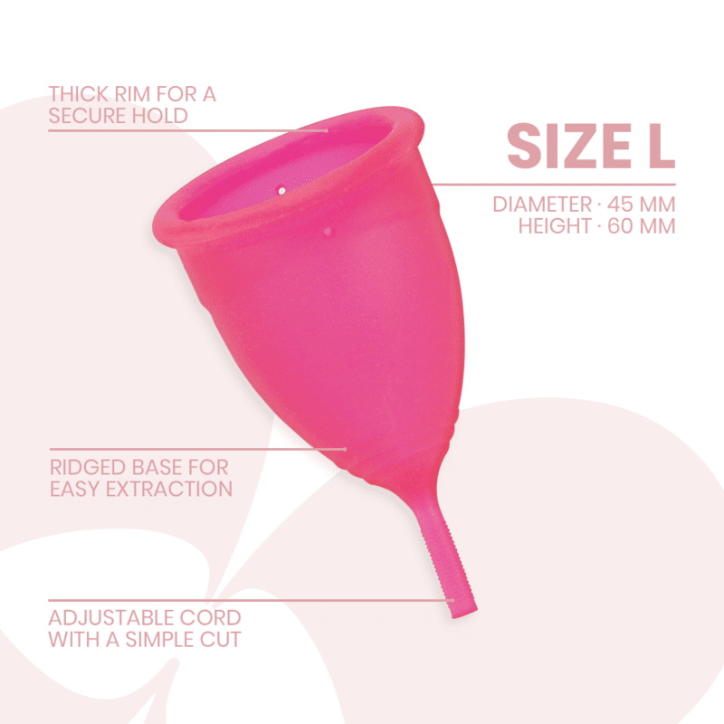 INTIMICHIC - COPO MENSTRUAL GRAU MÉDICO SILICONE - TAMANHO L - Image 3