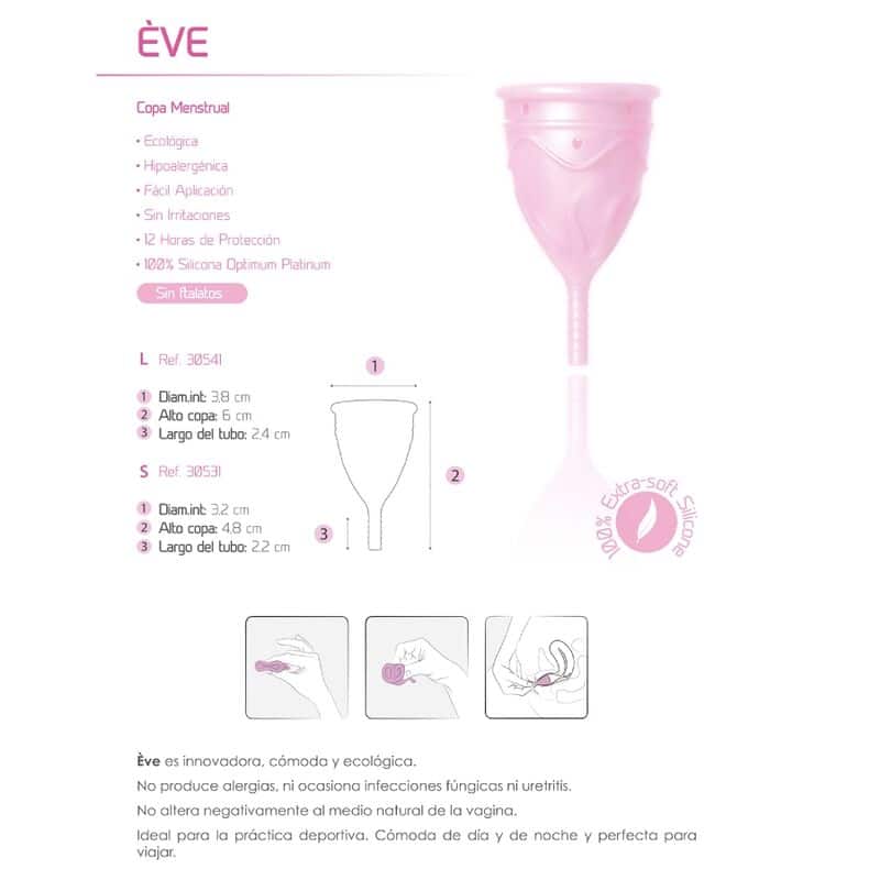 FEMINTIMATE - COPO MENSTRUAL DE SILICONE EVE - TAMANHO S - Image 7