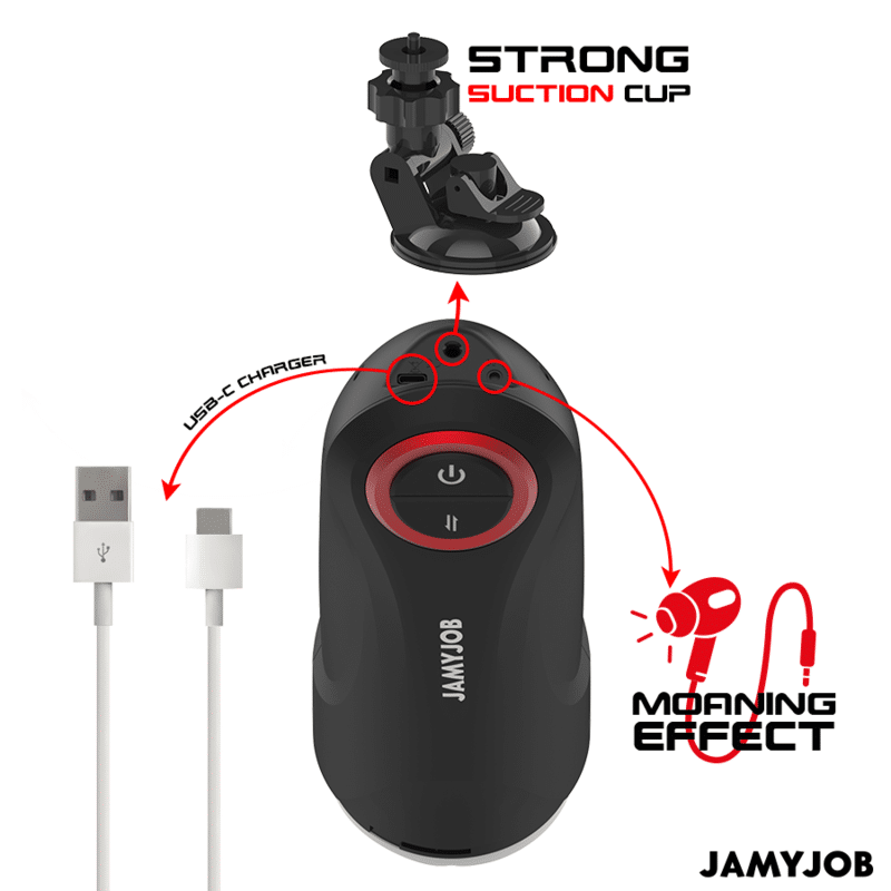 JAMYJOB - MASTURBADOR AUTOMÁTICO DE VAGINA POR GRAVIDADE 5 MODOS DE SUCÇÃO - Image 7