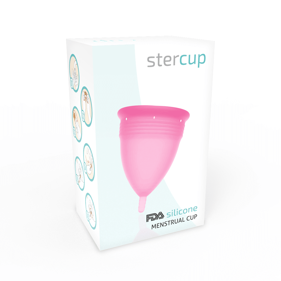 STERCUP - COPO MENSTRUAL DE SILICONE FDA ROSA - TAMANHO S - Image 5