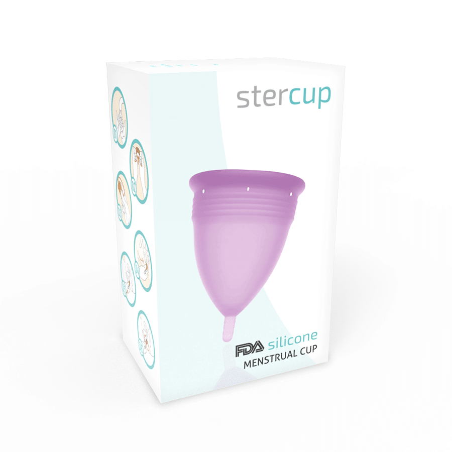 STERCUP - COPO MENSTRUAL DE SILICONE FDA LILAC - TAMANHO S - Image 5