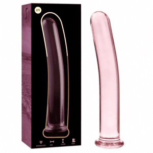 NEBULA SERIES BY IBIZA - MODELO 9 DILDO VIDRO BOROSILICADO ROSA 15.5 CM -O- 2.5 CM