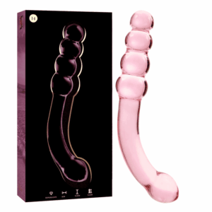 NEBULA SERIES BY IBIZA - MODELO 14 DILDO VIDRO BOROSILICADO ROSA 18.5 CM -O- 3 CM