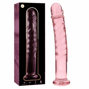 NEBULA SERIES BY IBIZA - MODELO 16 DILDO VIDRO BOROSILICADO ROSA 18.5 CM -O- 3 CM
