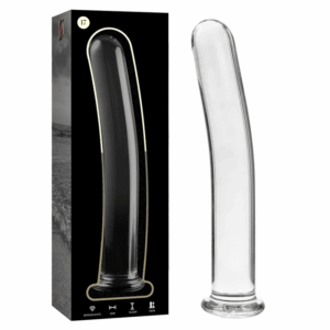 NEBULA SERIES BY IBIZA - MODELO 17 DILDO VIDRO BOROSILICADO TRANSPARENTE 18.5 CM -O- 3 CM