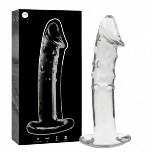 NEBULA SERIES BY IBIZA - MODELO 19 DILDO VIDRO BOROSILICADO TRANSPARENTE 18.5 CM -O- 4 CM