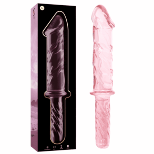 NEBULA SERIES BY IBIZA - MODELO 24 DILDO VIDRO BOROSILICADO ROSA 28.5 CM -O- 5 CM