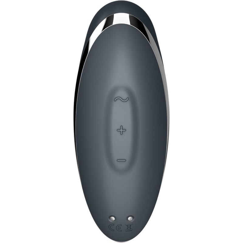 SATISFYER - TAP & CLIMAX 2 VIBRADOR E ESTIMULADOR CINZA - Image 6