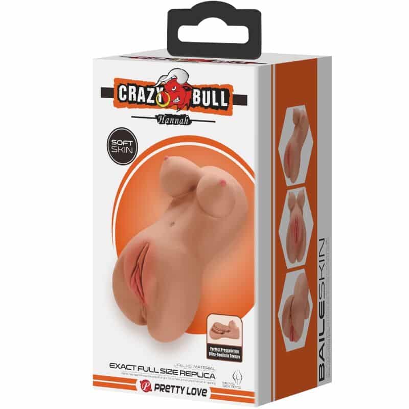 CRAZY BULL - HANNAH MASTURBADOR DUPLO VAGINA E ÂNUS MULATO REALISTA - Image 5