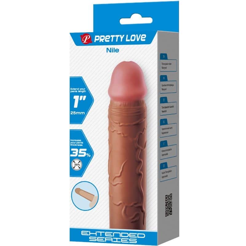 PRETTY LOVE - MANGA PENIS NILE COM EXTENSÃO DE 2,5 CM MULATO - Image 7