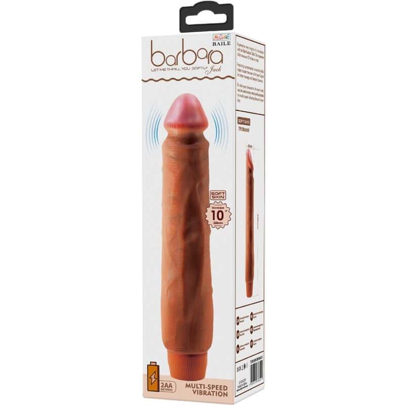 BAILE - JACK VIBRADOR REALISTA 26 CM MULATO - Image 6