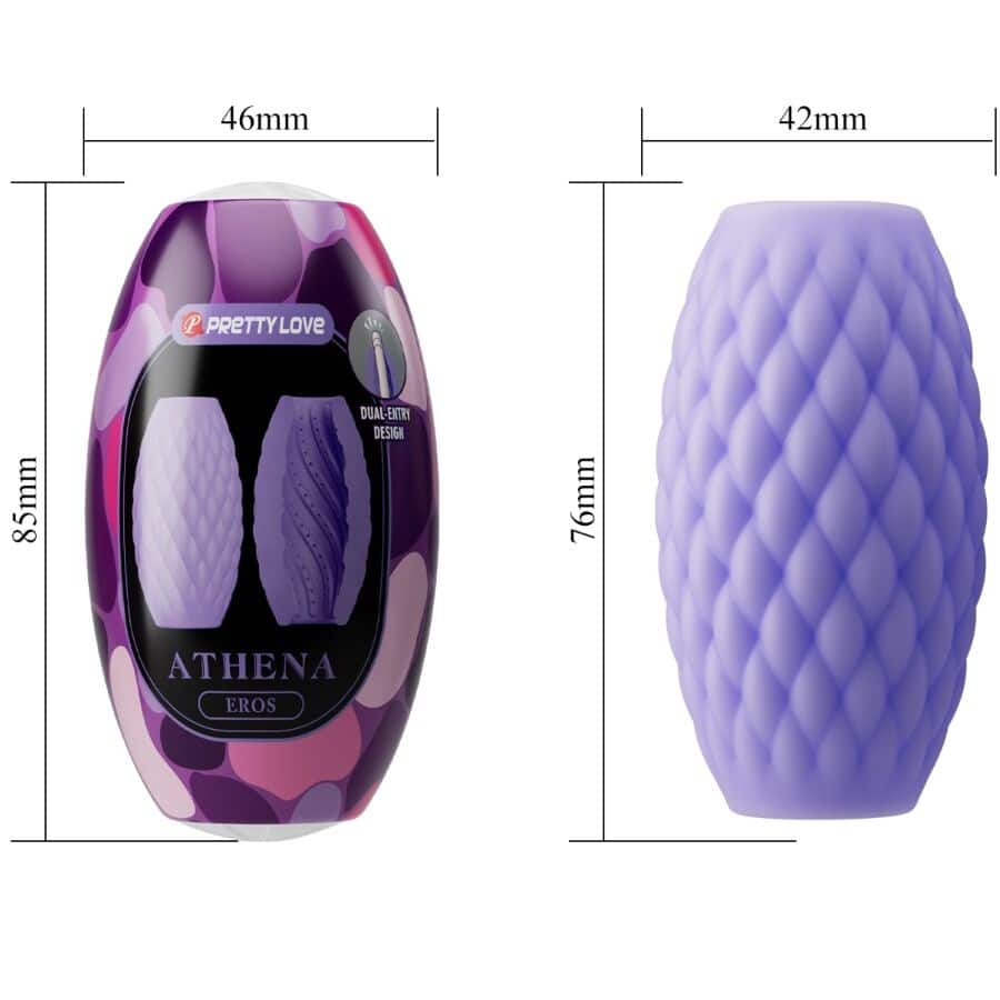 PRETTY LOVE - MASTURBADOR MASCULINO SILICONE ATHENA EROS ROXO - Image 6