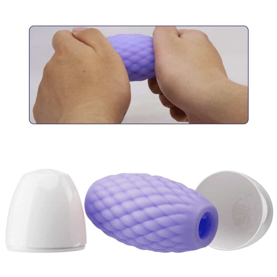 PRETTY LOVE - MASTURBADOR MASCULINO SILICONE ATHENA EROS ROXO - Image 5