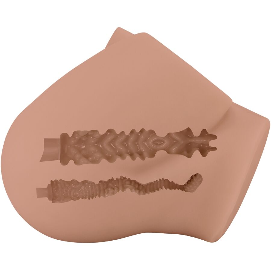 CRAZY BULL - BERNACE ASS VIBRADOR COM VAGINA REALISTA E ÂNUS CARNE CONTROLE REMOTO - Image 7