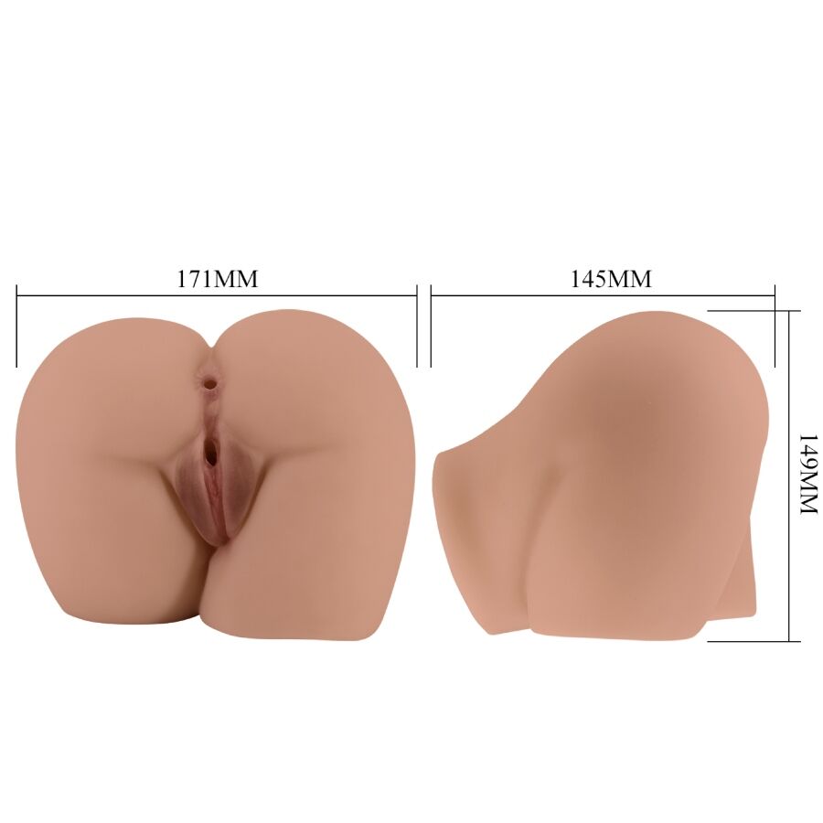 CRAZY BULL - BERNACE ASS VIBRADOR COM VAGINA REALISTA E ÂNUS CARNE CONTROLE REMOTO - Image 9