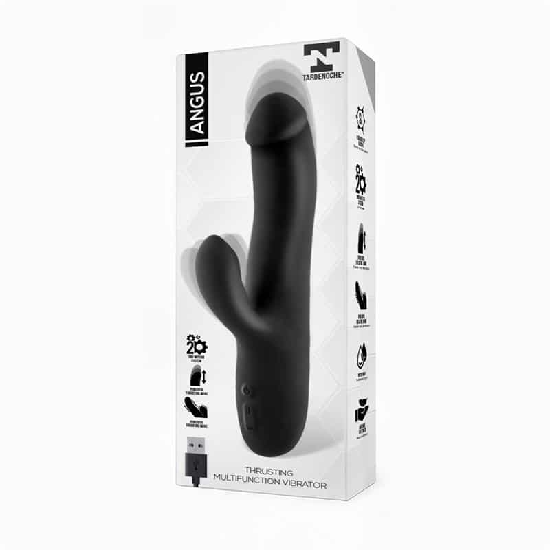 Tardenoche - Angus Vibrador con Función de Movimiento Thrusting 2 Motores Silicona USB - Image 2