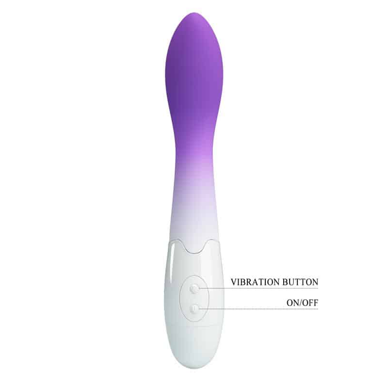 Prettylove - Bishop Vibrador Blanco y Púrpura - Image 5
