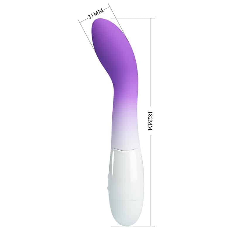 Prettylove - Bishop Vibrador Blanco y Púrpura - Image 8
