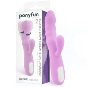 Intoyou - Brightlavender Vibrador y Rotador Doble Motor 360º USB Silicona