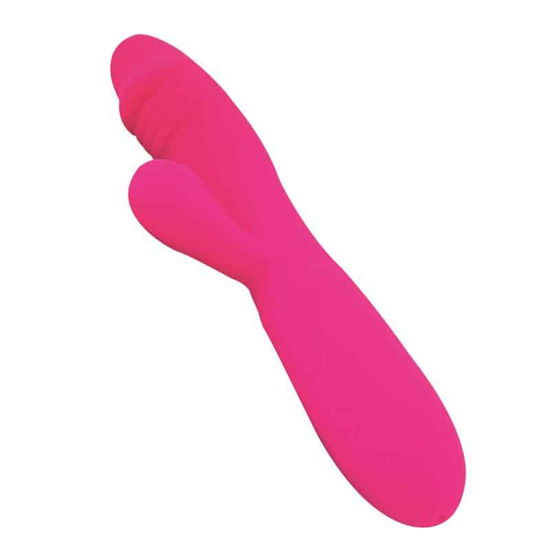 Goodies - Candy Vibrador con Conejito Punto G USB Silicona Fucshia - Image 6
