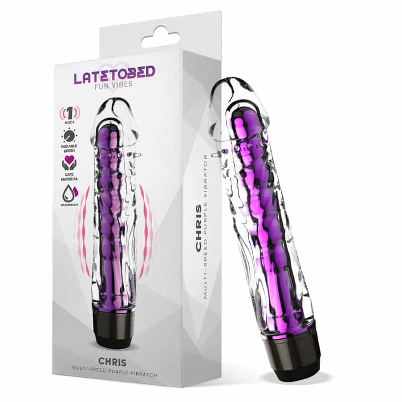 Latetobed - Chris Vibrador Multi-Velocidad Púrpura