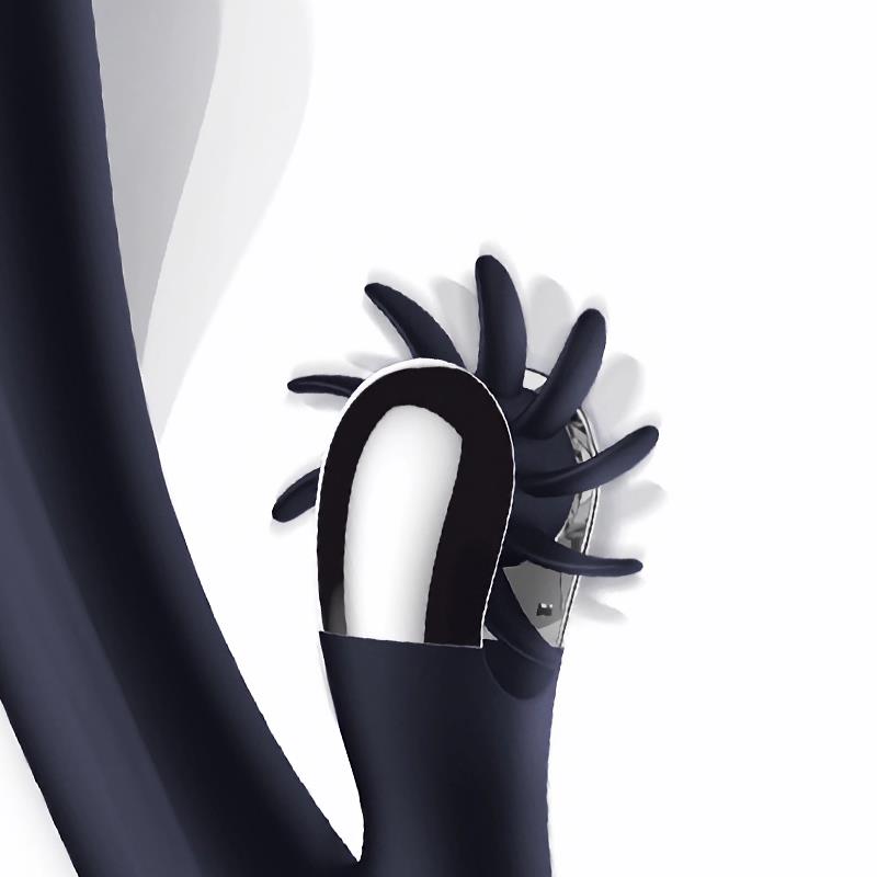 Intoyou - Darkspace Vibrador con Lenguas Rotadora y Movimiento Finger Azul - Image 3