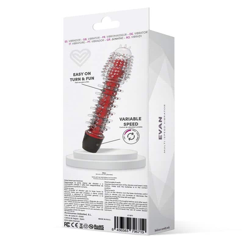 Latetobed - Evan Vibrador Multi Velocidad Rojo - Image 3