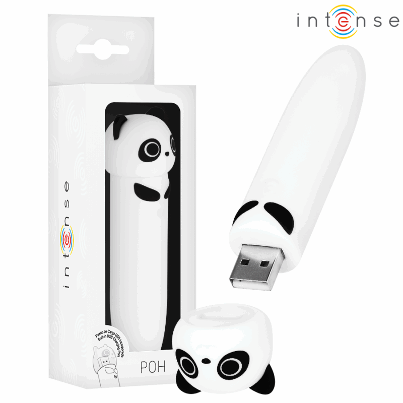 Intenso - Poh Panda Vibrating Bullet Usb Recarregável 10 X 2,2 Cm