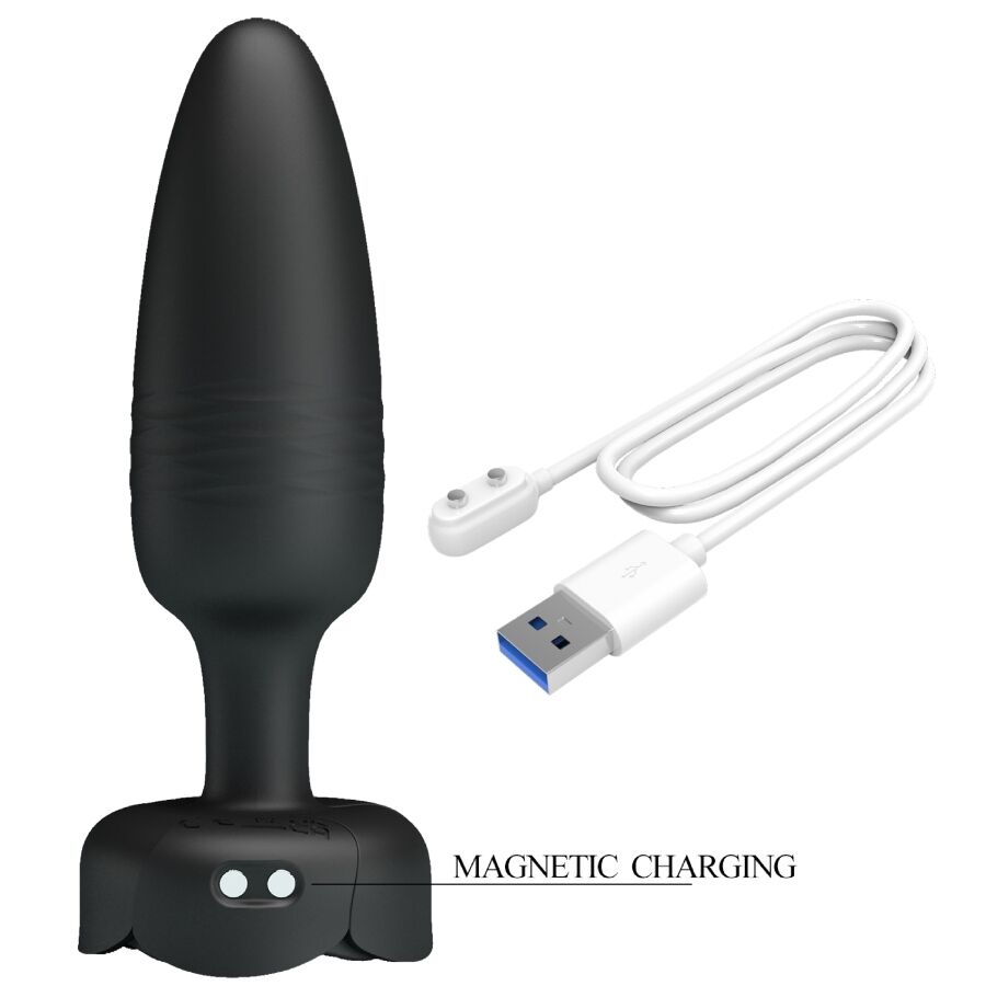 Pretty Love - Tarion Anal Plug Com Luz Led Preto 12,5 Cm - Image 8