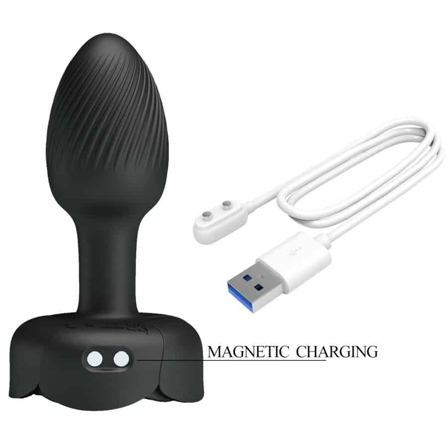 Pretty Love - Olman Plug Anal Com Luz Led Preto 8,8 Cm - Image 7