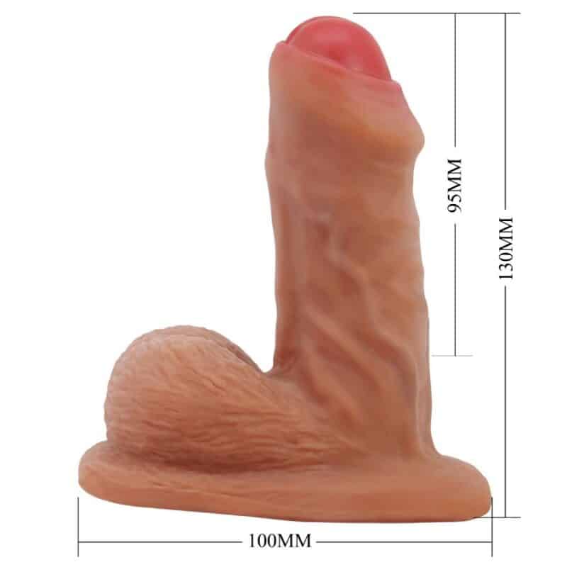 Pretty Love - Warnell Dildo Ultra Realista E Elástico 9,5 Cm Mulato - Image 9