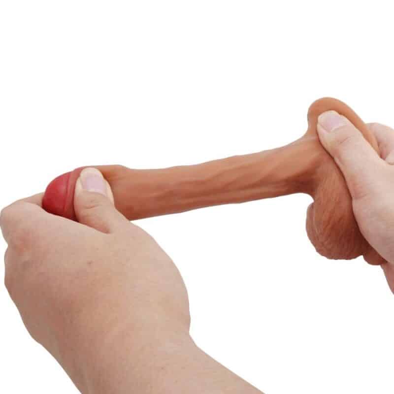 Pretty Love - Warnell Dildo Ultra Realista E Elástico 9,5 Cm Mulato - Image 7