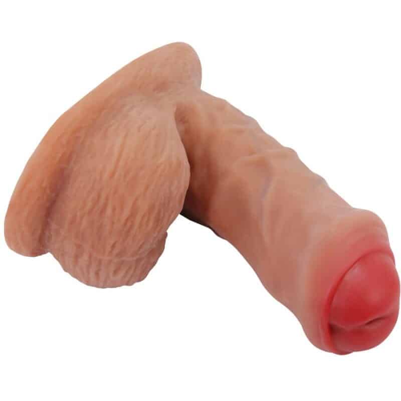 Pretty Love - Warnell Dildo Ultra Realista E Elástico 9,5 Cm Mulato - Image 4