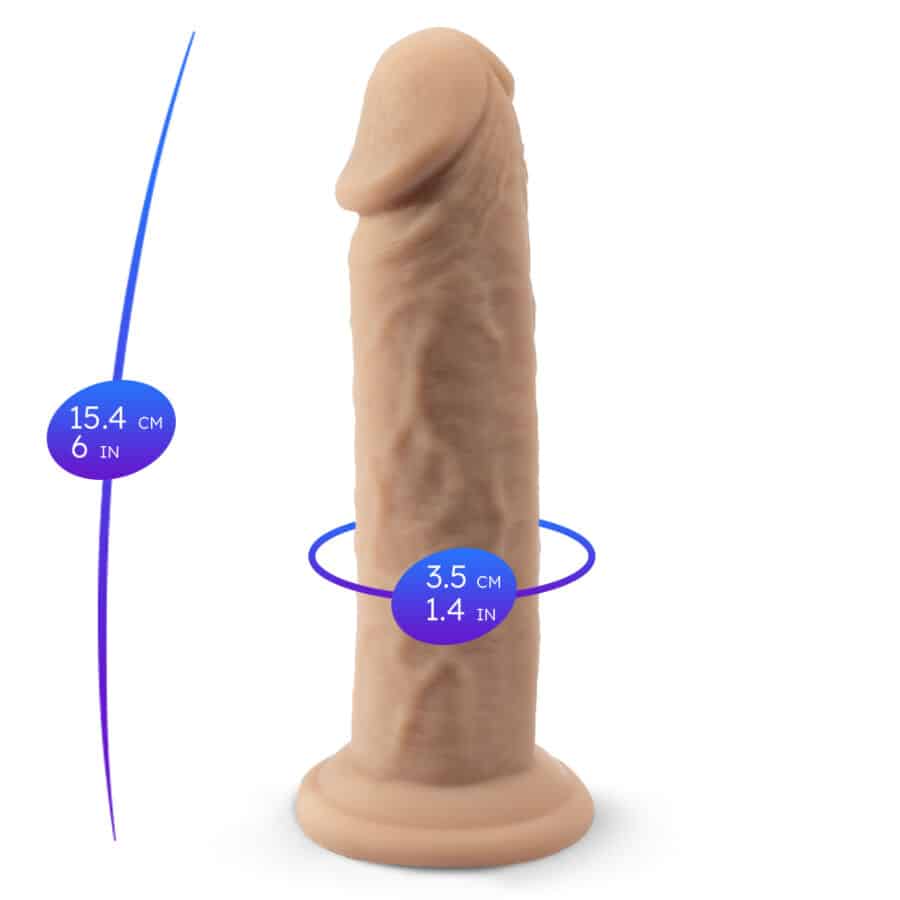 Silexd - Modelo De Pênis Realístico 2 Silicone Termorativo Premium 15,4 Cm - Image 3