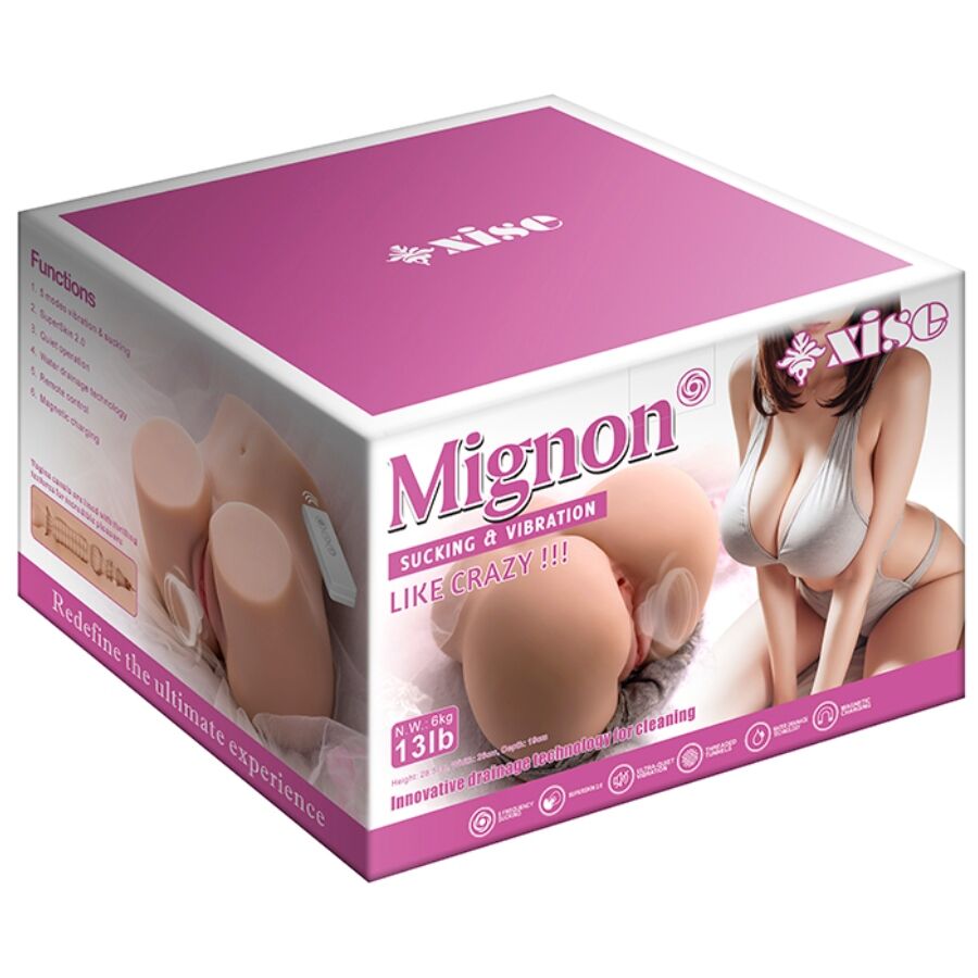 Xise - Mignon Sucking Masturbador Vagina Realista Com Vibração E Ondas Estimulantes E Controle Remoto 6 Kg - Image 8